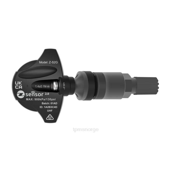 mini oe erstatning tpms sensor - oe p/n 36106856227 frekv 433mhz NL88692 TPMS Krav Norge | metallventilstamme - mørkegrå